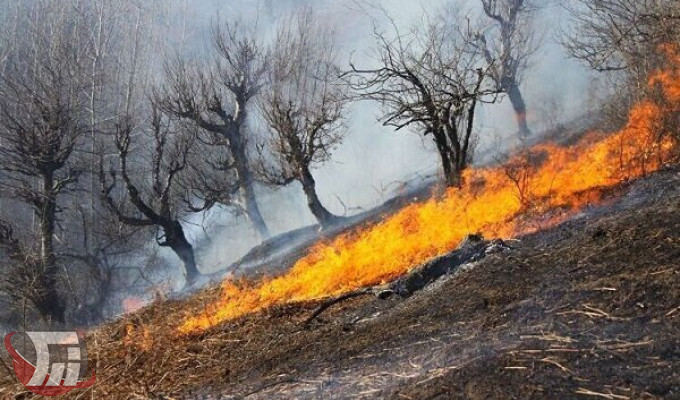 مهار آتش‌سوزی در اراضی ملی «معمولان» و «چگنی»