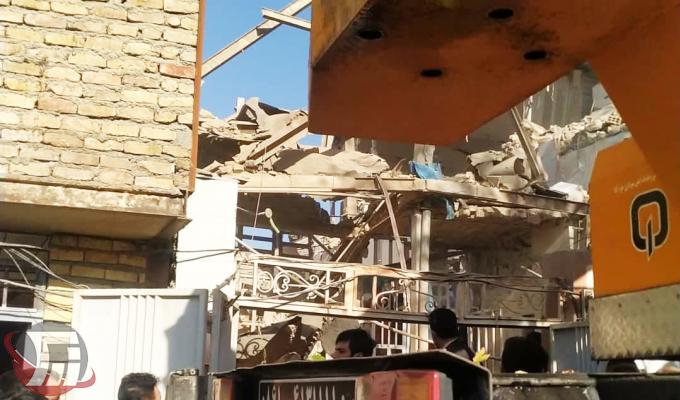 انفجار چند ساختمان مسکونی در خیابان شصت متری خرم‌آباد + فیلم