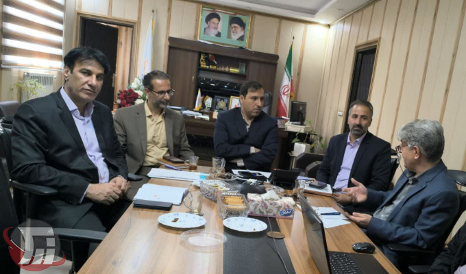 پویا تابعی در نشست مشترک با عالی پور مدیرشعب بانک مسکن استان