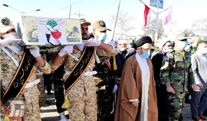 تشییع پیکر مطهر شهید «عزیزالله بهاروند» در خرمآباد