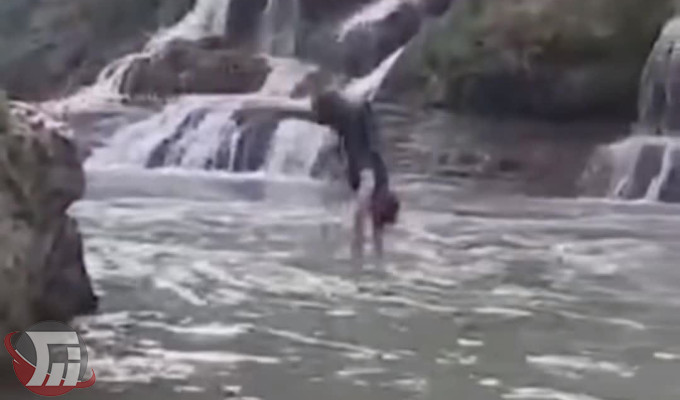 ناکامی غواصان در یافتن فرد غرق شده در آبشار بیشه