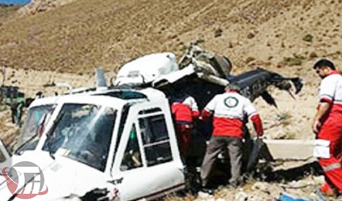 سقوط یک فروند بالگرد در ارتفاعات «لالی» الیگودرز