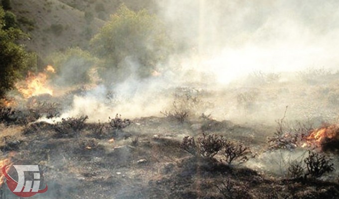 مهار آتش‌سوزی «سفیدکوه» خرم‌آباد